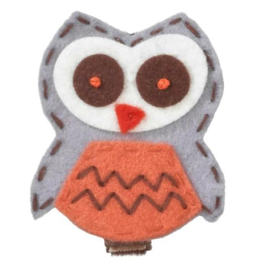 No Slippy Hair Clippy Willow Owl Brown