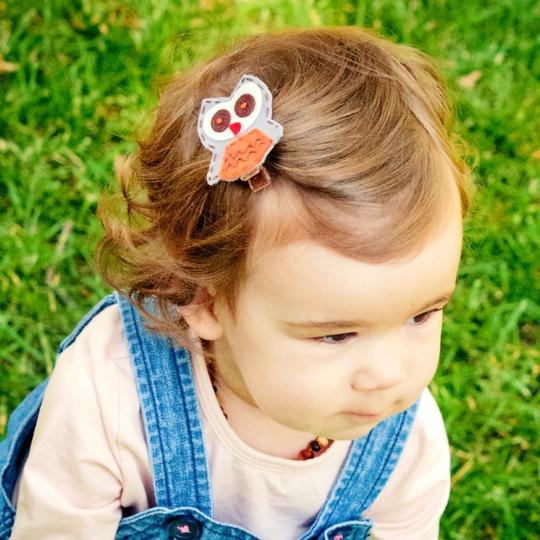 No Slippy Hair Clippy Willow Owl Brown