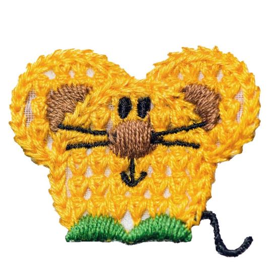 No Slippy Hair Clippy Taylor Crochet Mouse Gold
